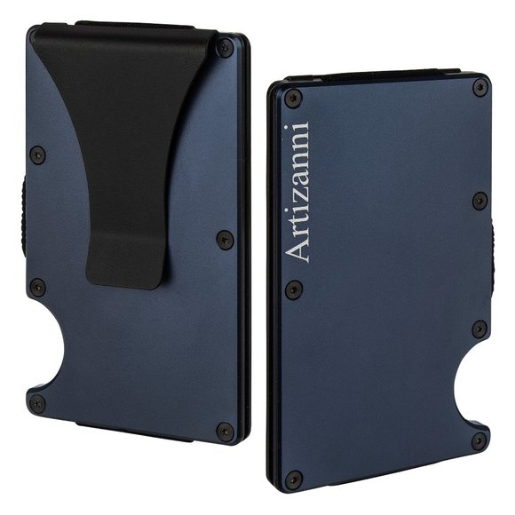 Slim Men Minimalist Slim Money Clip RFID Blocking - Picture 1 of 7